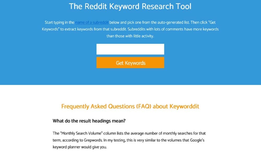 Keyworddit