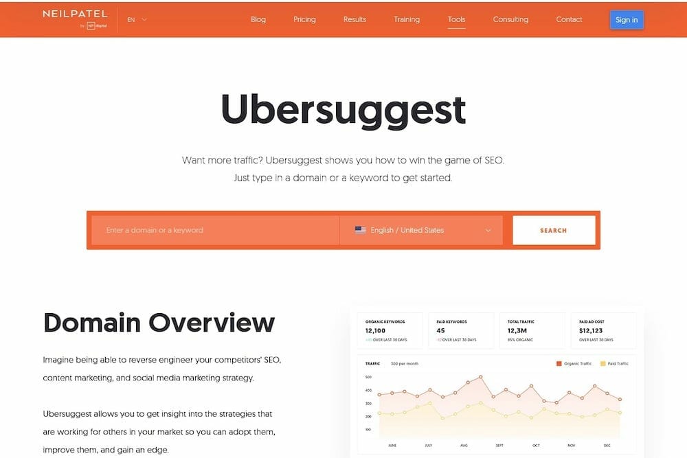 Ubersuggest